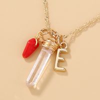 Fairy Temperamental Versatile Double-layer Twin Necklace Handmade Winding Transparent Natural Stone Pendant White Chain Like Flat Snake main image 3