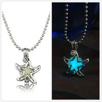 Ins European And American Fashion Women's Handmade Diy Begonia Star Pattern Pendant Personality Multi-color Noctilucent Necklace Women main image 3