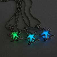 Ins European And American Fashion Women's Handmade Diy Begonia Star Pattern Pendant Personality Multi-color Noctilucent Necklace Women main image 1