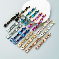 European And American Fashion & Trend New Shiny Alloy Diamond Long Fringe Earrings Women's All-matching Street Shot Earrings Earrings main image 1