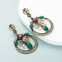 New Style Retro Earrings Simple Personality Rhinestone Earrings Wholesale main image 4