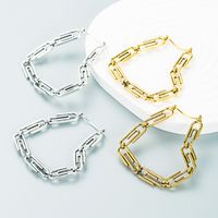 Fashion Personality Chain Heart-shaped Earrings Minimalist Style Creative Earrings main image 1