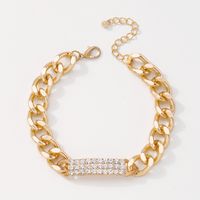 Fashion Temperament Thick Chain Foot Ornaments Personality Diamond Simple Anklet Hip Hop Retro Accessories main image 4