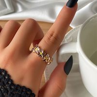 Cross-border Simple Flower Fashion Sweet Little Daisy Index Finger Ring main image 3