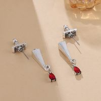 Fashion Water Droplets Plating Alloy No Inlaid Earrings Ear Studs main image 5