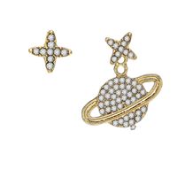Asymmetrical Star Earth Earrings Simple Diamond-studded Earrings main image 6