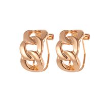 Retro Golden Chain Style Cold Wind Winding Hollow Stud Earrings 925 Silver Needle Korean Dongdaemun Earrings High Sense main image 6