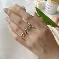 Simple Style Geometric Alloy Plating No Inlaid Women's main image 3
