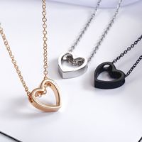 Fashion Simple Hollow Heart Clavicle Chain Wholesale main image 1
