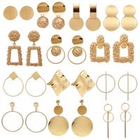 Simple Style Geometric Plating Alloy No Inlaid Earrings main image 6