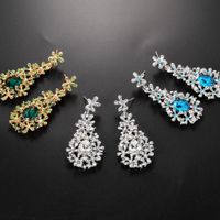 New Simple Stained Glass Rhinestone Earrings Fashion Earrings Wholesale main image 5