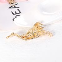 Fashion New Crane Corsage Dripping Oil Full Diamond Corsage Brooch Pin Wholesale main image 4