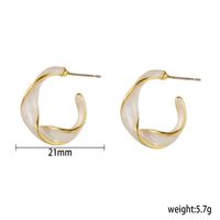 Sterling Silver Needle Korean Style Stylish Good Texture Dripping Oil Irregular Earrings Niche Personality Wild Earrings Female Factory Wholesale main image 6