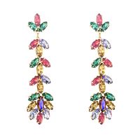 Fashion Exaggerated Alloy Diamond-studded Flower Long Earrings Female Wholesale main image 7