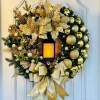 Hong Kong Love Cross-border New Christmas Decorations Scene Decoration Props Jesus Christmas Wreath Door Hanger sku image 13