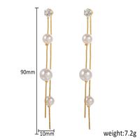 Lange Quastenohrringe Im Koreanischen Stil, Elegante Und Natürliche Perlenohrringe main image 6