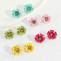 Korean Style Fashion Super Fairy Simple Graceful Mori Normcore Style Flower Earrings Sweet Elegant Girl Heart Flower Earrings main image 2