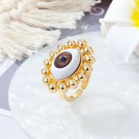 European Retro Metal Devil's Eye Color Turkish Eye Ring Cross-border Jewelry main image 6