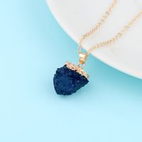 Personality Bayberry Ball Pendant Necklace Imitation Natural Stone Resin Retro Jewelry main image 5