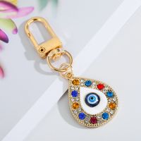 Creative Devil's Eye Keychain Blue Eyes Key Ring Handbag Pendant Oil Dripping Eyes Door Latch Cross-border Sold Jewelry main image 5