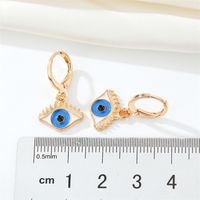 Ornament Bohemian Europe And America Cross Border Turkish Eye Earrings Metal Devil's Eye Colorful Oil Necklace main image 5