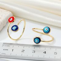 Ornament Trend Vintage Dripping Oil Color Devil's Eye Ring Turkish Eye Europe And America Cross Border main image 6