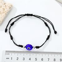 Europe And America Cross Border Ornament Retro Simple Blue Devil's Eye Black Rope Bracelet Hand-woven Drawstring Bracelet main image 4