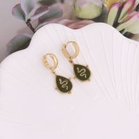 Retro Snake Plating Stainless Steel No Inlaid 18K Gold Plated Earrings main image 6