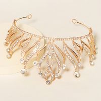 Hot Selling Creative Wedding Crown Carnival Party Dress Up Headwear Simple Dignified Rhinestone Bridal Crown main image 3