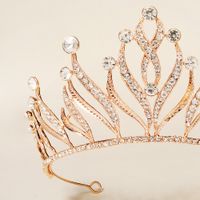 Hot Selling Creative Wedding Crown Carnival Party Dress Up Headwear Simple Dignified Rhinestone Bridal Crown main image 5