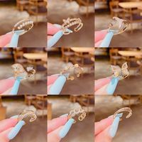 Korean Micro-inlaid Zircon Ring Opening Adjustable Korean Fashion Ring main image 2