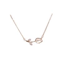 Tulip Clavicle Necklace Korean Version Fashion Titanium Steel Jewelry main image 6