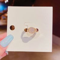 Korean Micro-inlaid Super Dimmer Zircon Opening Adjustable Korean Fashion Ring main image 4