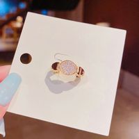 Korean Micro-inlaid Super Dimmer Zircon Opening Adjustable Korean Fashion Ring main image 5