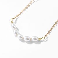 Korean Niche Design Short Pearl Necklace Simple Temperament Chain Stitching Clavicle Chain Autumn And Winter New Accessories main image 5