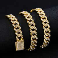 European And American Hip-hop 11mm Single Row Cuban Chain Clavicle Chain main image 4