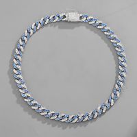 Wholesale Jewelry Hip-Hop Geometric Zinc Alloy Rhinestones Plating Necklace main image 5