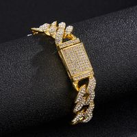 European And American Foreign Ornament Pig Nose Rap Hip Hop Popular Accessories 15mm Cuban Link Chain Necklace Wholesale main image 6