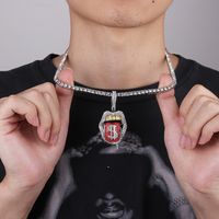 Nueva Cadena De Tenis Europea Y Americana Con Forma De Labios Y Labios, Accesorios De Moda, Colgante Cubano, Cadena De Una Sola Fila, Cadena De Red, Collares De Cadena main image 4