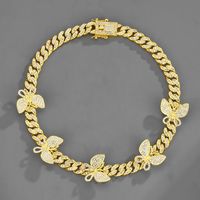 New Butterfly Accessories Thick Necklace Bracelet Wholesale main image 4