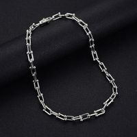 European And American 9mm U-shaped Buckle Necklace Horseshoe Chain Bracelet main image 5