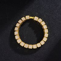 Fashion Square Rhinestone Alloy Necklace Wholesale main image 6