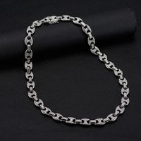 Large Pig Nose 12mm Hip Hop Cuban Chain Alloy Necklace Wholesale main image 1