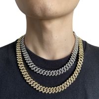 Collier Cubain 12mm Mode Européenne Et Américaine Hip Hop Ins Chaîne Clavicule main image 6