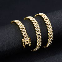 Cuban Necklace Female Men's Fashion Ins Cold Style Hip Hop New Trending Fashion Trendy Clavicle Chain 9mm main image 2