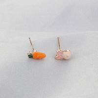 925 Silver Nail Korean Style Ins Simple Stud Earrings Set Spot Fashion Candy Fish Creative Cute Earrings Female main image 4