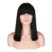 Fashion Short Wavy Head Shoulder-to-shoulder Hair Gradient Color Wig main image 2