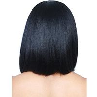 Fashion Women's Wigs Black Short Straight Hair Chemical Fiber Hair Wigs main image 4