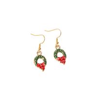 European And American New Fashion Christmas Dripping Santa Claus Earrings Jewelry Wholesale sku image 5