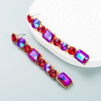 European And American Fashion & Trend New Shiny Alloy Diamond Long Fringe Earrings Women's All-matching Street Shot Earrings Earrings sku image 4